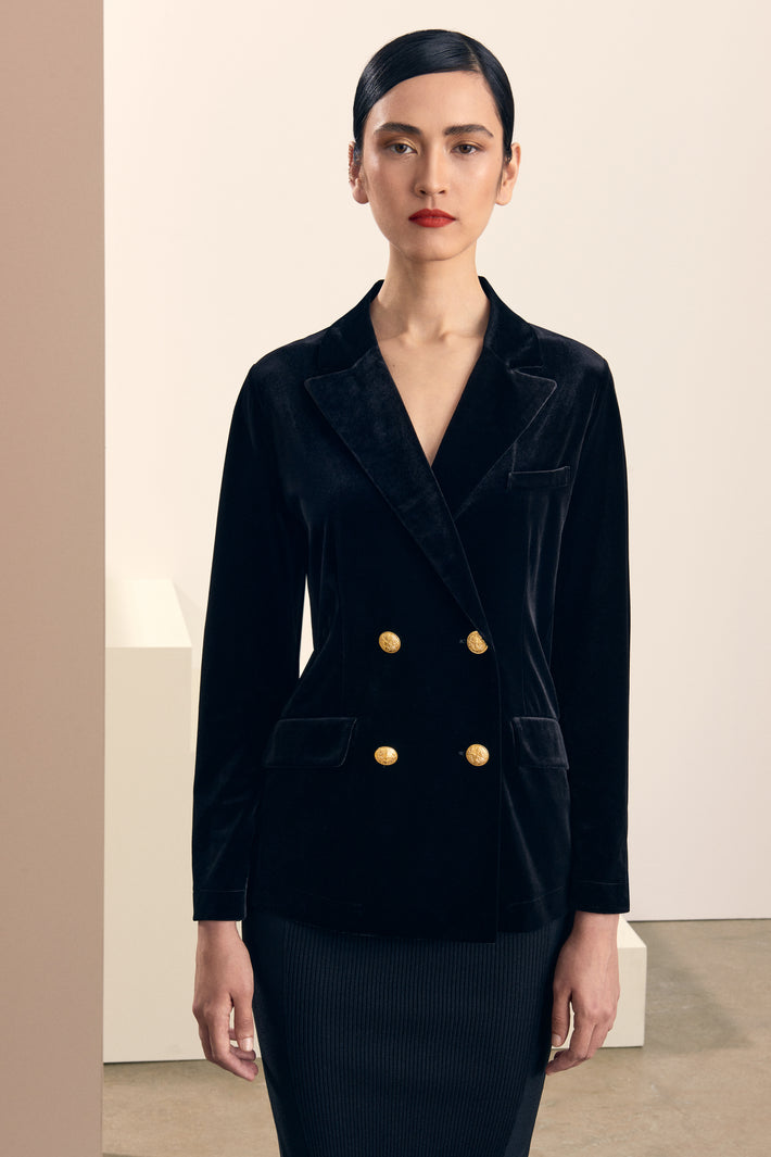 Blazer Doppiopetto Velluto