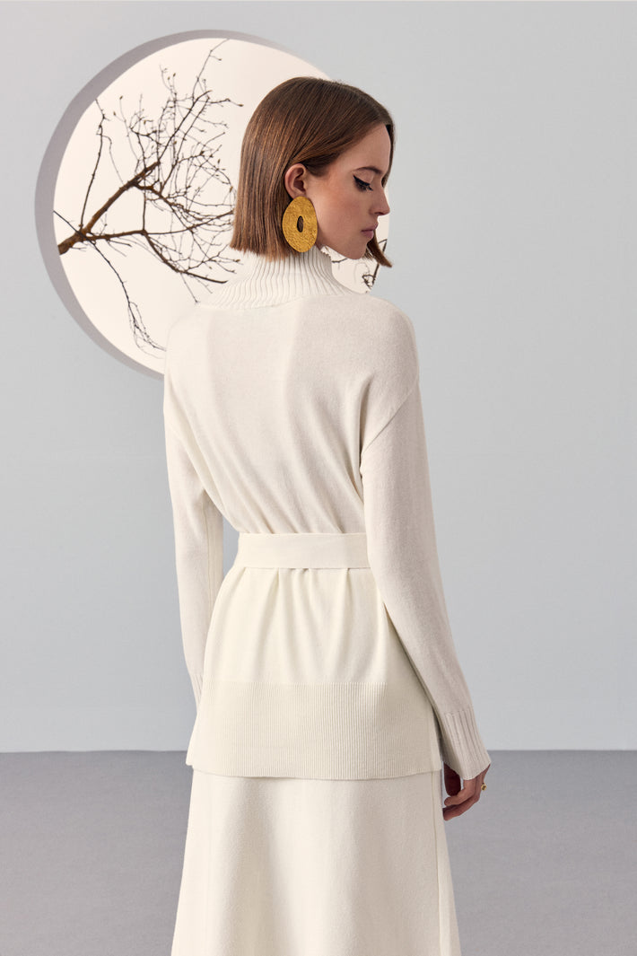 Belted Sweater