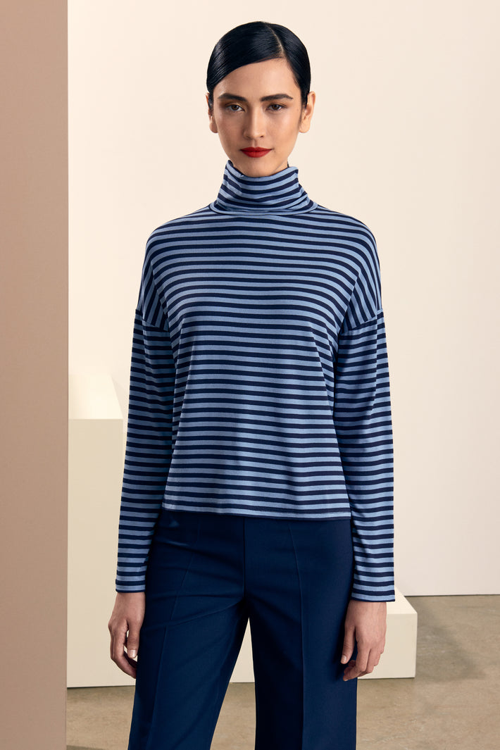 Short Striped Jersey T-shirt