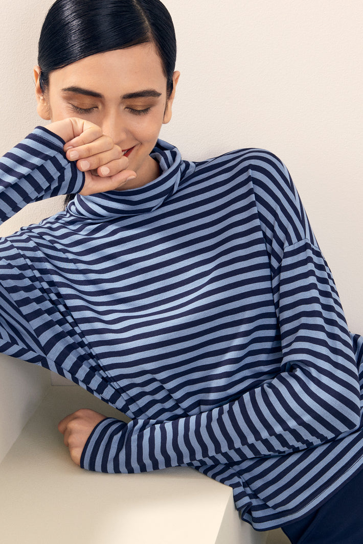 Short Striped Jersey T-shirt