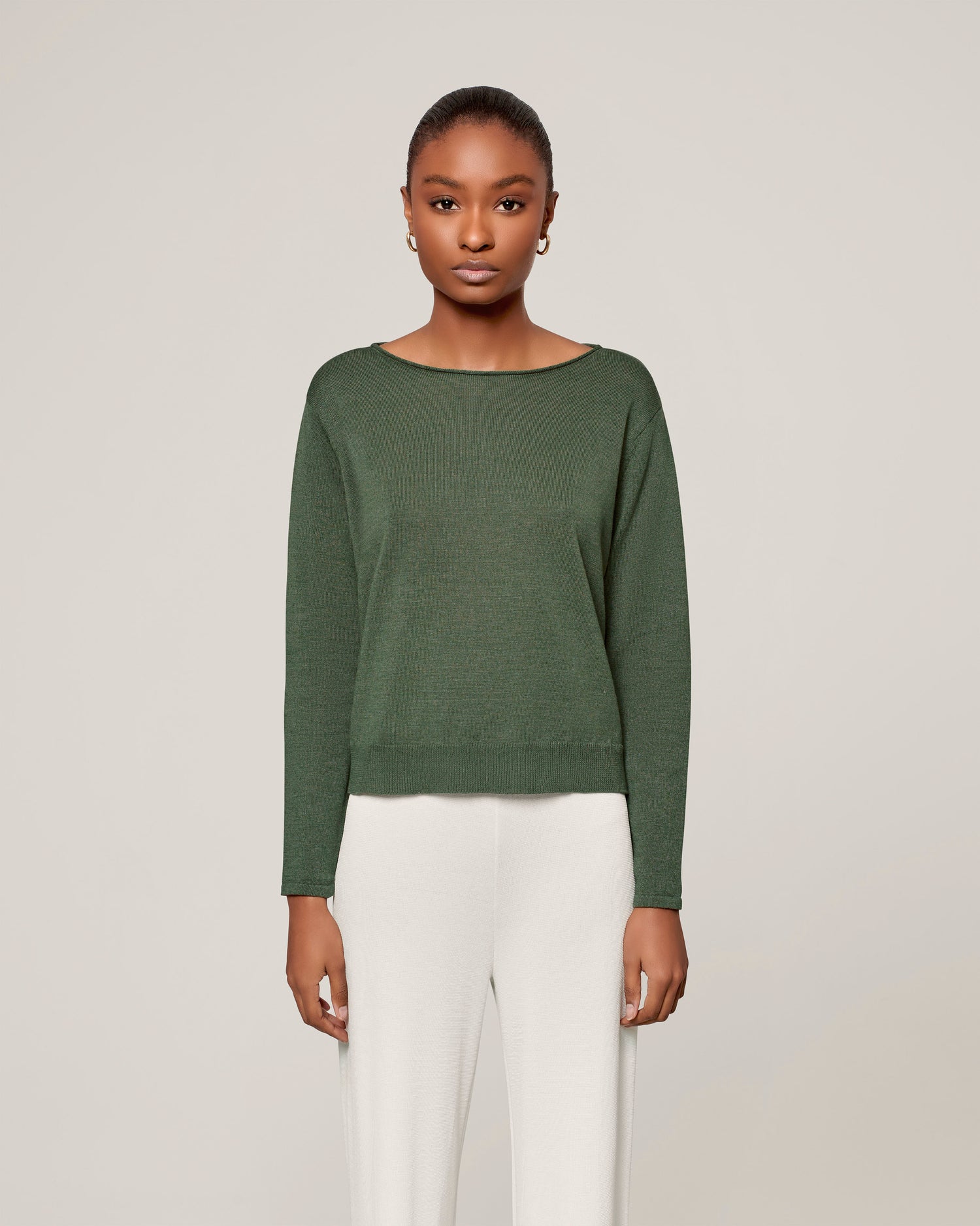 Linen yarn sweater
